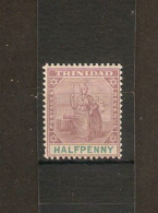 TRINIDAD 1896 ½d SG 114 VERY LIGHTLY MOUNTED MINT - Trinité & Tobago (...-1961)