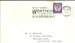 POSTMARKET WORTHING 1967 - Postmark Collection