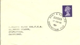 POSTMARKET BIRMINGHAM 1968 - Postmark Collection