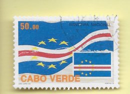 TIMBRES - STAMPS - CAP VERT / CAPE VERDE -  1997 - SYMBOLES NATIONAUX (DRAPEAU) - TIMBRE OBLITÉRÉ CLOTURE DE SERIE - Cape Verde