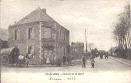 Delcampe - SOMME - 80 - TOP 2016 -  CHAULNES - Légende Noire -  Avenue De La Gare - Commerce Briancourt - Chaulnes