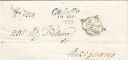 8148-LETTERA DA CITTADELLA(VICENZA) PER ARZIGNANO IN DATA 10 DICEMBRE 1853 - Lombardo-Vénétie