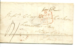 Old Letter To London With Content ! -see Scan - ...-1840 Voorlopers