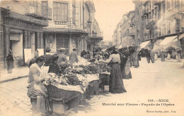 06-NICE - MARCHE AUX FLEURS - FACADE DE L'OPERA - Markten, Feesten