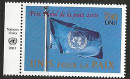 UNO-Genf, 2001, 432,  Friedensnobelpreis 2001 An Die Vereinten Nationen (UNO), MNH **; Zierfeld - Unused Stamps