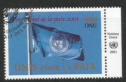 UNO-Genf, 2001, 432,  Friedensnobelpreis 2001 An Die Vereinten Nationen (UNO), Used First Day, Zierfeld - Used Stamps