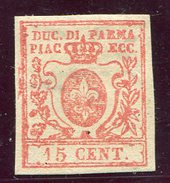 1857/9-PARMA-15 C.VERMIGLIO-1 VAL.M.L.H. VERY FINE ! - Parme