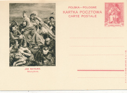 POLAND / POLOGNE  - 1938 , Picture Post Card -  Jan Matejko - Stamped Stationery