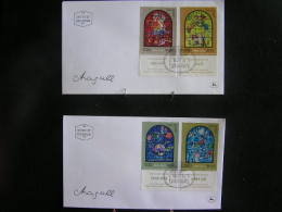 T-n°19 / Lot De 6 Enveloppes, Jerusalem De 1973 Chagall / Israel First Day Cover Jerusalem - Lot D´envloppes Oblitérées - Colecciones & Series