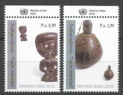 UNO-Genf, 2002, 438/39, Unabhängigkeit Osttimors.  MNH **, Zierfeld - Unused Stamps