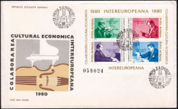 Romania 1980, FDC Cover "InterEuropa" W./special Postmark "Budapest", Ref.bbzg - FDC