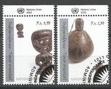 UNO-Genf, 2002, 438/39, Unabhängigkeit Osttimors. Used First Day, Zierfeld - Used Stamps