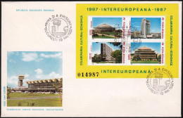 Romania 1987, FDC Cover "InterEuropa" W./special Postmark "Budapest", Ref.bbzg - FDC
