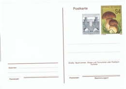 CHAMP-L66 - AUTRICHE Entier Postal  Champignons 1989 - Tarjetas