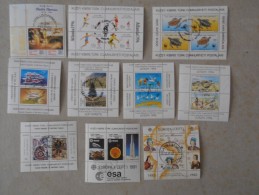 0284 Zypern, Cypern Türk. Bl 9,10,11,12,13,14,15,16,17,18 Canc Lot - Used Stamps