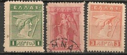 Timbres - Grèce -1901-1921 - Lot De 3 Timbres - - Usados