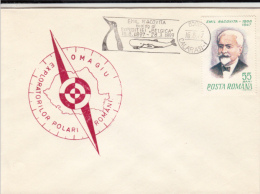 ANTARCTIC EXPEDITION, BELGICA, EMIL RACOVITA, WHALE, PENGUIN, SPECIAL COVER, 1977, ROMANIA - Antarctic Expeditions