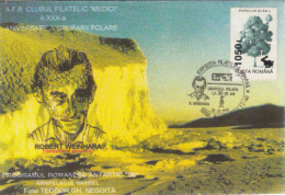 ANTARCTIC EXPEDITION, TH. NEGOITA, R. WEINHARA, SPECIAL COVER, 1998, ROMANIA - Antarctische Expedities