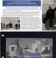 POLAR EXPLORERS- ERNEST SHACKLETON- ISLE OF MAN 2016- PRESENTATION PACK- IN THE FOOTSTEPS OF SCHAKLETON - Polar Explorers & Famous People