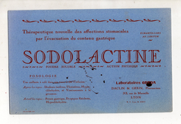 BUVARD SODOLACTINE LYON - Produits Pharmaceutiques