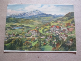 J2- Switzerland,Swiss Vintage Postcard-Teufen,Tochter-Institut, Professor Buser's Voralpines 1939. - Teufen