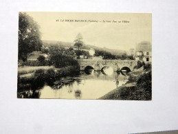 Carte Postale Ancienne : LA ROCHE MAURICE : Le Vieux Pont Sur L' Elorn, En 1915 - La Roche-Maurice