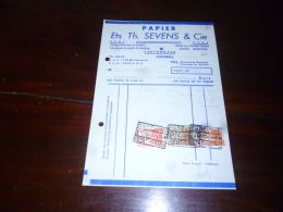 LC160 FF4 Facture Ets Th Stevens Ledeberg 1949 Fabrique De Sachets Cartonnage - 1900 – 1949