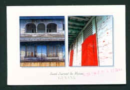 FRENCH GUIANA  -  Saint Laurent Du Maroni  Dual View  Used Postcard - Saint Laurent Du Maroni