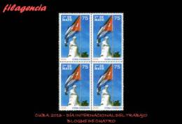 CUBA. BLOQUES DE CUATRO. 2016-17 DÍA MUNDIAL DEL TRABAJO - Unused Stamps