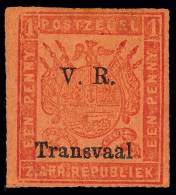 *        94a (150b) 1879 1d Red On Orange Coat Of Arms^ Overprinted "V.R. Transvaal" SG Type 16a In Black, Fine... - Transvaal (1870-1909)