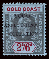 *        74 Var Footnoted (H43f) 1915 2'6d Black And Red On Blue K George V Stamp Of Gold Coast^, Local Overprint... - Andere & Zonder Classificatie