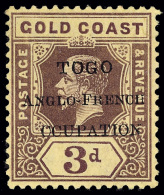 *        70 Var Footnoted (H38f) 1915 3d Purple On Yellow K George V Stamp Of Gold Coast^, Local Overprint... - Andere & Zonder Classificatie