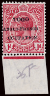 *        67 Var Footnoted (H35f) 1915 1d Red K George V Stamp Of Gold Coast^, Local Overprint "TOGO Anglo-French... - Andere & Zonder Classificatie