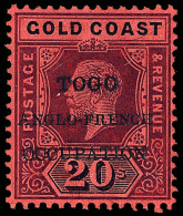 *        66 Var-78 Var Footnoted (H34a-46a, H38ga) 1915 ½d-20' K George V Stamps Of Gold Coast^, With "TOGO... - Andere & Zonder Classificatie