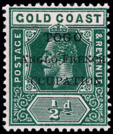 *        66 Var Footnoted (H34f) 1915 ½d Green K George V Stamp Of Gold Coast^, Local Overprint "TOGO... - Andere & Zonder Classificatie