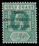 *        66 Var Footnoted (H34f) 1915 ½d Green K George V Of Gold Coast^, Local Overprint "TOGO Anglo-French... - Andere & Zonder Classificatie