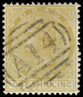 O        12 (12) 1860 1' Yellow-ochre Q Victoria^, Wmkd CC, Perf 14, In Spite Of Its Modest Catalogue Value This Is... - Trinidad En Tobago (...-1961)