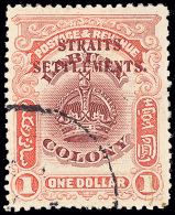 O        134A-44 (141-51) 1907 1¢-$1 Stamps Of Labuan^ Overprinted "Straits Settlements", Cplt (11), Well... - Straits Settlements