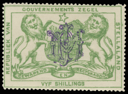 *        Barefoot 12, 13, 15 1886 1'6d Olive-green, 2' Slate Grey, 5' Green Lions And Coat Of Arms^ Revenue Issue,... - 1882-1885 Stellaland