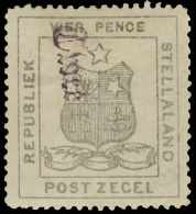 *        6 (6) 1885 2d On 4d Olive-grey Arms Of The Republic^ With Local Provisional Handstamp Sideways In... - 1882-1885 Stellaland