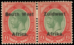 *        29-40 (29-40) 1924-26 ½d-£1 K George V^ Of South Africa  Overprint Set, SG Setting IV, Wmkd... - Zuidwest-Afrika (1923-1990)