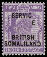 *        O6 Var-O8 Var (O6 Var-O8 Var) 1903 ½a-2a K Edward VII Stamps Of India^ Overprinted "BRITISH... - Somaliland (Protectoraat ...-1959)