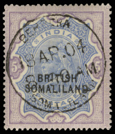 O        19 Var (24 Var) 1911 5R Ultramarine And Violet Q Victoria Stamp Of India^, Overprinted "BRITISH... - Somaliland (Protectoraat ...-1959)