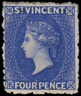 *        27 (38) 1881 4d Bright Blue Q Victoria^, Wmkd Small Star, Perf 11 To 12½, Rare, Lrg OG, VF, With... - St.Vincent (...-1979)