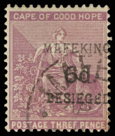 O        165 (4) 1900 6d On 3d Magenta Hope^ Surcharged And Overprinted "MAFEKING BESIEGED", Scarce, Only 840... - Kaap De Goede Hoop (1853-1904)