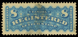 O        F3 (R9) 1875 8¢ Dull Blue Registration Stamp^ On Unwmkd White Wove Paper, Perf 12, A Magnificent,... - Andere & Zonder Classificatie