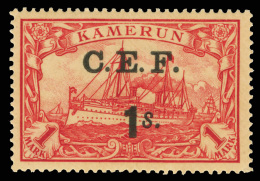 *        62 (B10) 1915 1' On 1M Carmine Yacht^ Overprinted "C.E.F.", Only 1900 Issued, Well Centered, Signed, OG,... - Andere & Zonder Classificatie