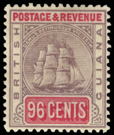 *        130-47 (193//241) 1889-1905 1¢-96¢ Seal Of The Colony^, Wmkd CA, Perf 14, Cplt (19) Per Scott,... - Brits-Guiana (...-1966)