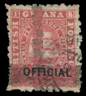 O        85-87 (144-46) 1878 (1¢) On 4¢-(2¢) On 8¢ Seal Of The Colony Overprinted "OFFICIAL"^,... - Brits-Guiana (...-1966)