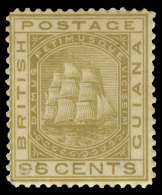 *        80 (134) 1876 96¢ Olive-bistre Seal Of The Colony^, Wmkd CC, Perf 14, The Rare Key Value, OG, LH, VF... - Brits-Guiana (...-1966)